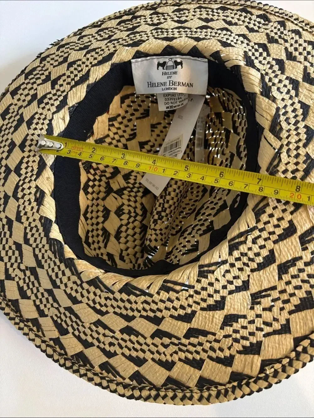 Vintage Helene Berman Resort Pom Pom Straw Hat ~ New With Tags ~ Made in Italy
